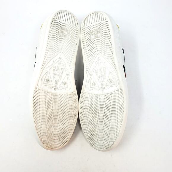 Custom Gucci Swarovski Crystal Ace Metallic Star Sneakers Leather 454562 Size 39 - Picture 7 of 16